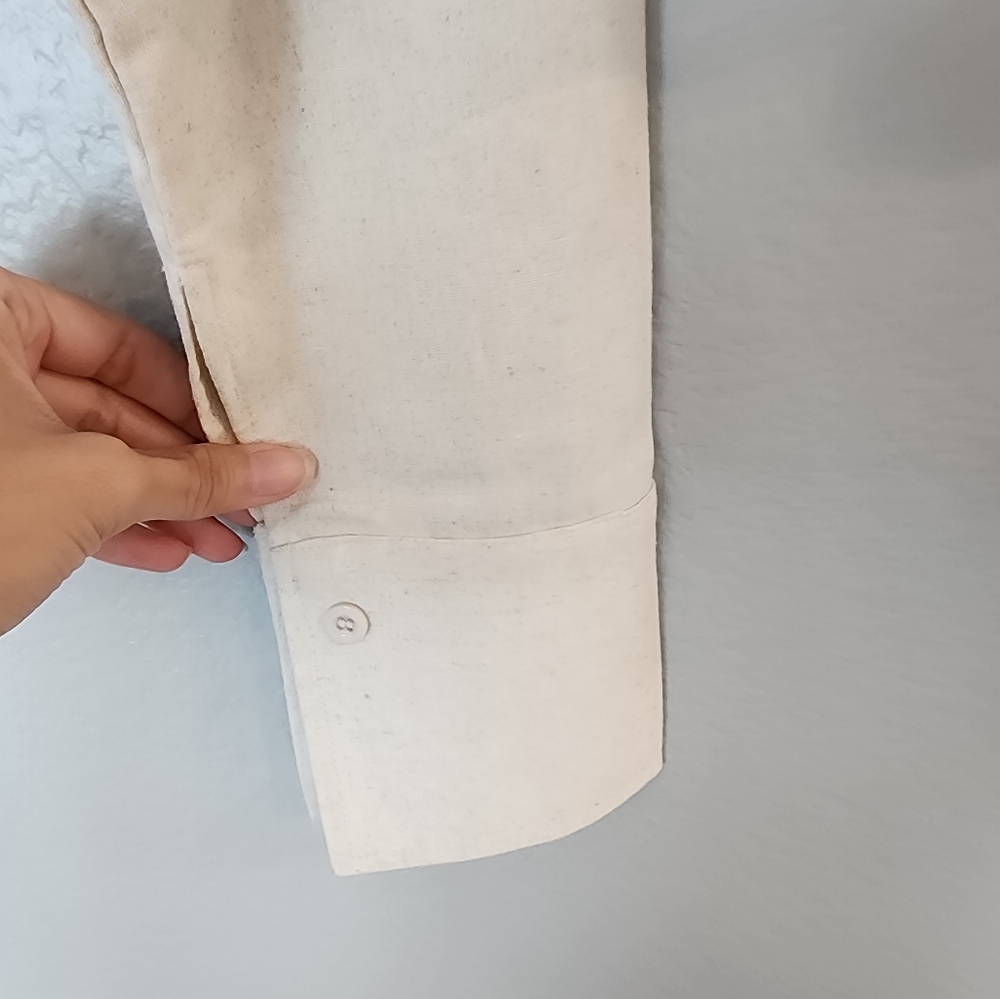 Collared Drawstring Two Piece Pants Set - image 8